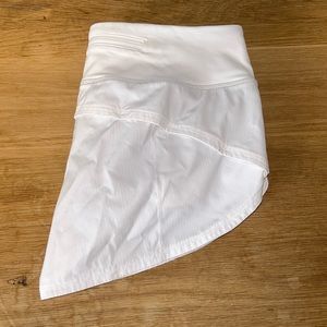 White lululemon Speed Up Shorts 4